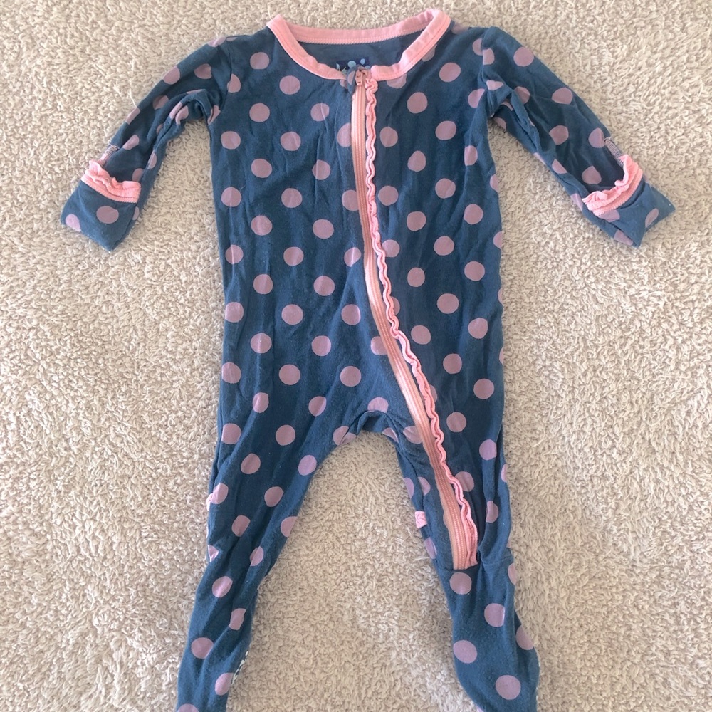 Kickee Pants Zippered Footie